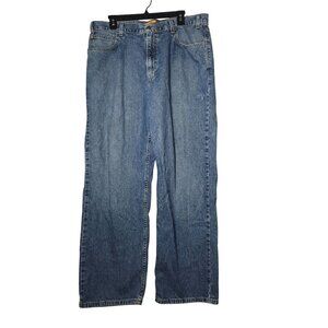 Levis Silver Tab Low Rise Loose Fit Denim Blue‎ Jeans 36/32 Y2K Grunge Vintage
